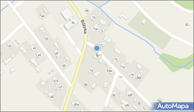 Bóbrka, Bóbrka, 78, mapa Bóbrka