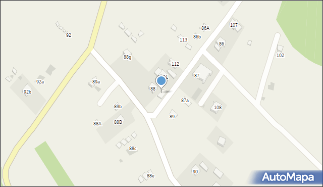 Bóbrka, Bóbrka, 88f, mapa Bóbrka