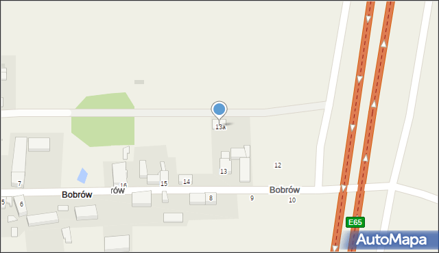 Bobrów, Bobrów, 13a, mapa Bobrów