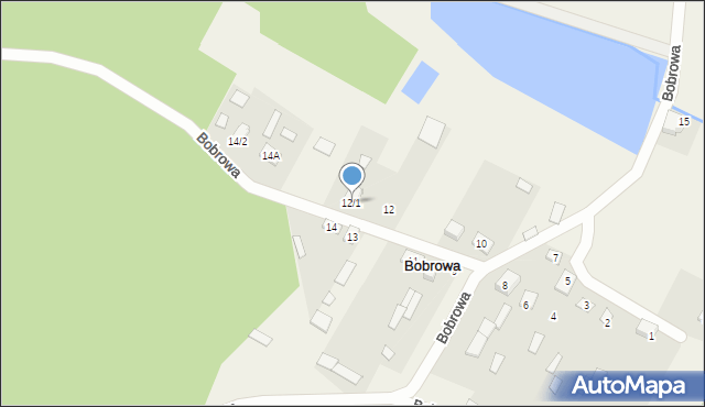 Bobrowa, Bobrowa, 12/1, mapa Bobrowa