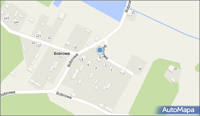 Bobrowa, Bobrowa, 5, mapa Bobrowa