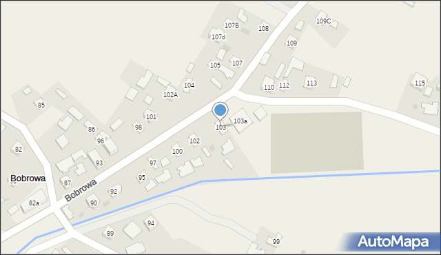 Bobrowa, Bobrowa, 103, mapa Bobrowa