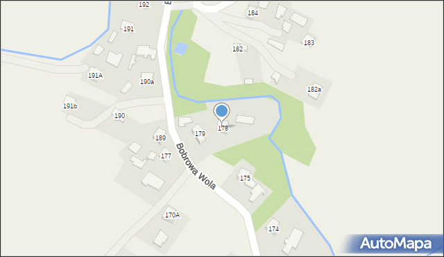 Bobrowa, Bobrowa, 178, mapa Bobrowa