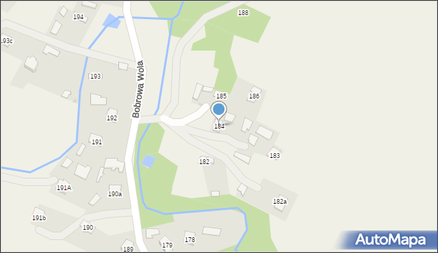 Bobrowa, Bobrowa, 184, mapa Bobrowa