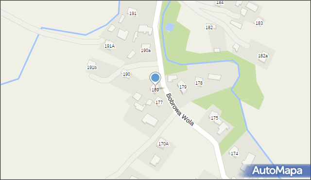 Bobrowa, Bobrowa, 189, mapa Bobrowa