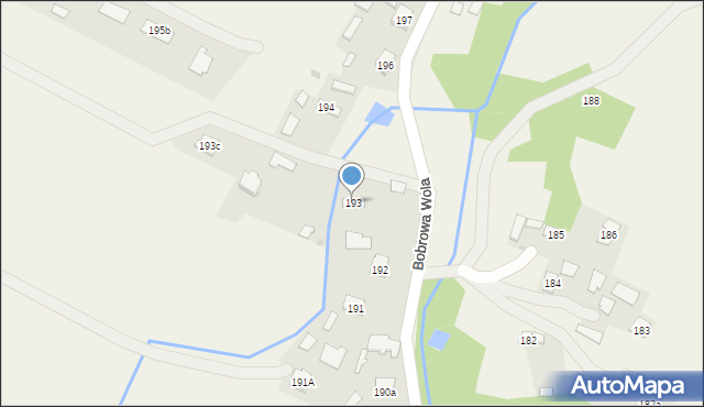 Bobrowa, Bobrowa, 193, mapa Bobrowa