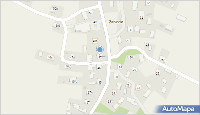 Bobrowa, Bobrowa, 47, mapa Bobrowa