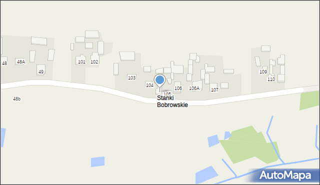 Bobrowa, Bobrowa, 105A, mapa Bobrowa