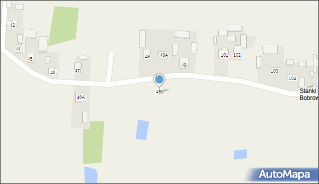 Bobrowa, Bobrowa, 48b, mapa Bobrowa