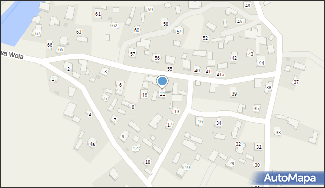 Bobrowa Wola, Bobrowa Wola, 11, mapa Bobrowa Wola