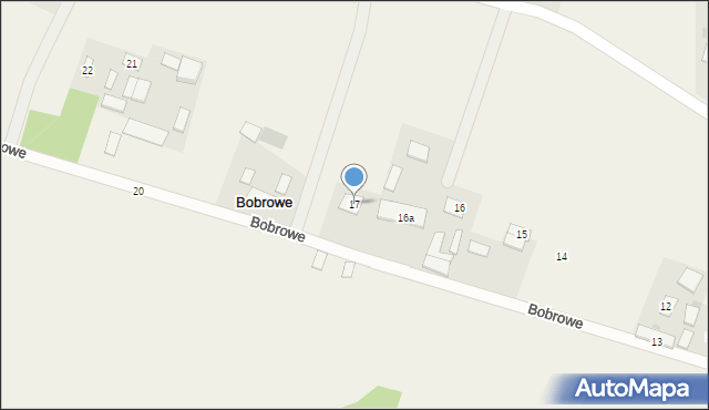 Bobrowe, Bobrowe, 17, mapa Bobrowe