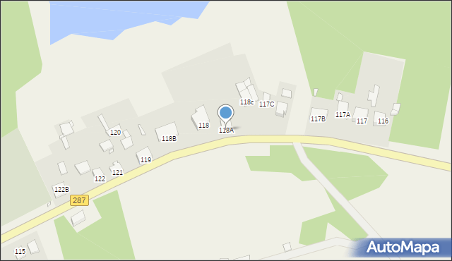 Bobrowice, Bobrowice, 118A, mapa Bobrowice