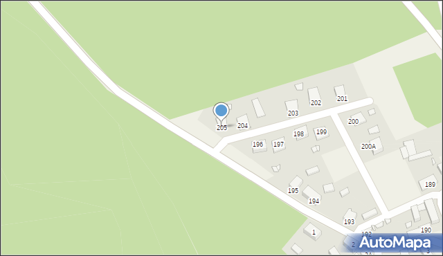 Bobrowice, Bobrowice, 205, mapa Bobrowice