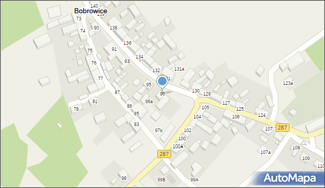 Bobrowice, Bobrowice, 96, mapa Bobrowice