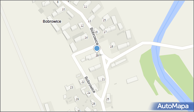 Bobrowice, Bobrowice, 19, mapa Bobrowice