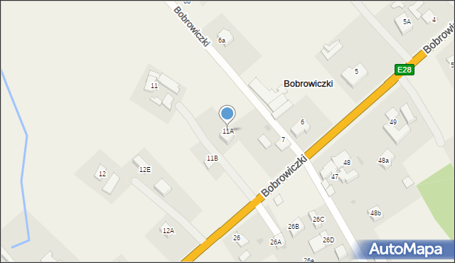 Bobrowiczki, Bobrowiczki, 11A, mapa Bobrowiczki
