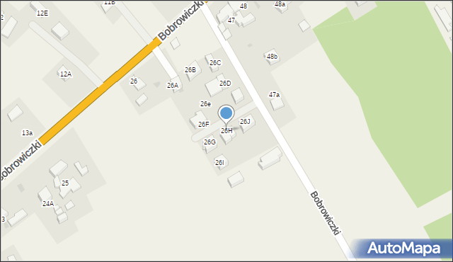 Bobrowiczki, Bobrowiczki, 26H, mapa Bobrowiczki