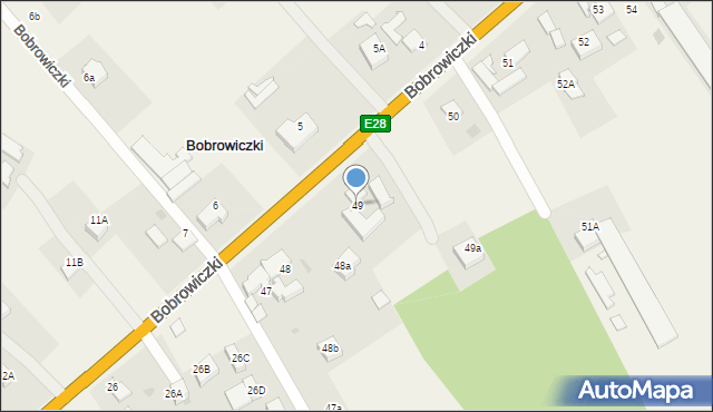 Bobrowiczki, Bobrowiczki, 49, mapa Bobrowiczki