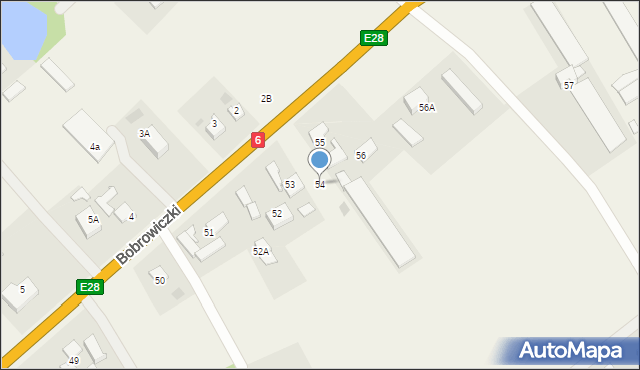 Bobrowiczki, Bobrowiczki, 54, mapa Bobrowiczki