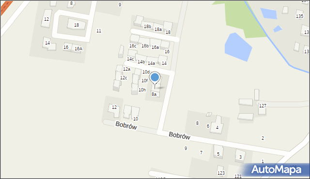 Bobrowiec, Bobrów, 8b, mapa Bobrowiec