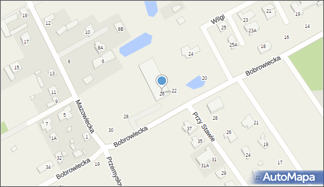 Bobrowiec, Bobrowiecka, 26, mapa Bobrowiec