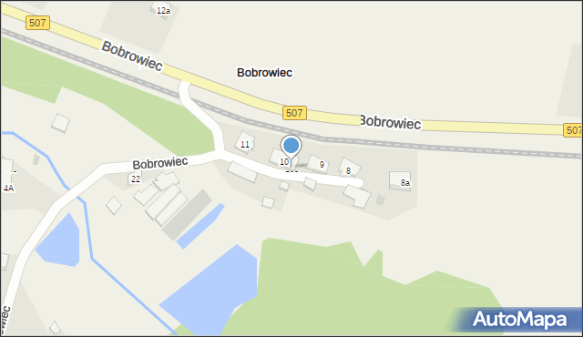 Bobrowiec, Bobrowiec, 10c, mapa Bobrowiec