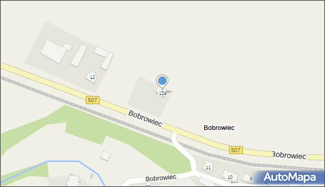 Bobrowiec, Bobrowiec, 12a, mapa Bobrowiec