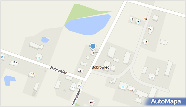 Bobrowiec, Bobrowiec, 8, mapa Bobrowiec