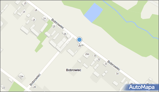 Bobrowiec, Bobrowiec, 29, mapa Bobrowiec