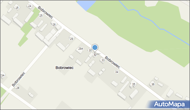 Bobrowiec, Bobrowiec, 32, mapa Bobrowiec
