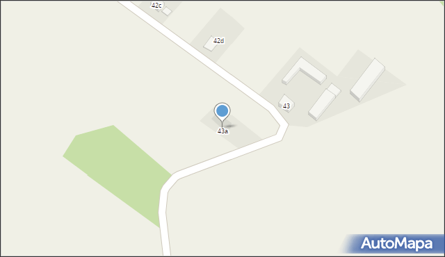 Bobrowiec, Bobrowiec, 43a, mapa Bobrowiec