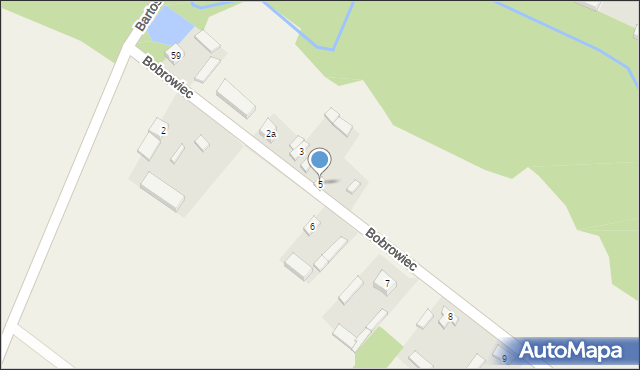 Bobrowiec, Bobrowiec, 5, mapa Bobrowiec