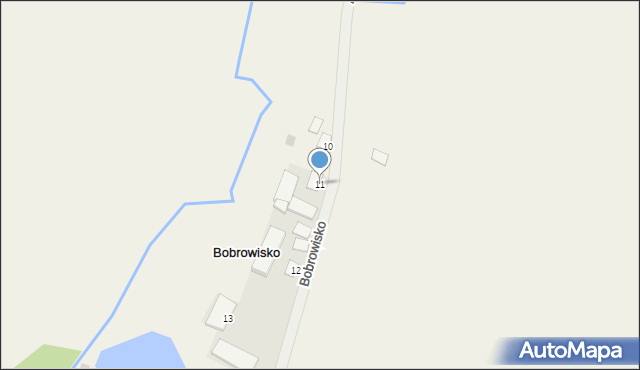 Bobrowisko, Bobrowisko, 11, mapa Bobrowisko