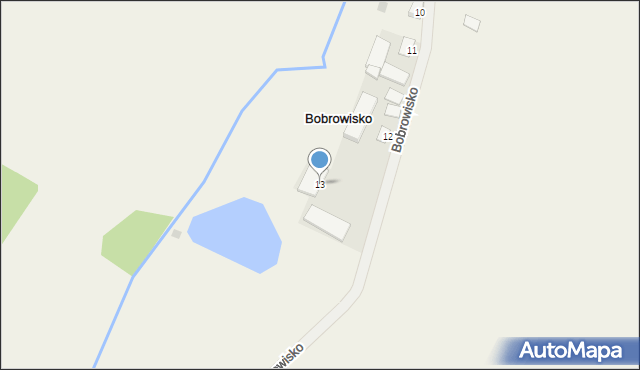 Bobrowisko, Bobrowisko, 13, mapa Bobrowisko