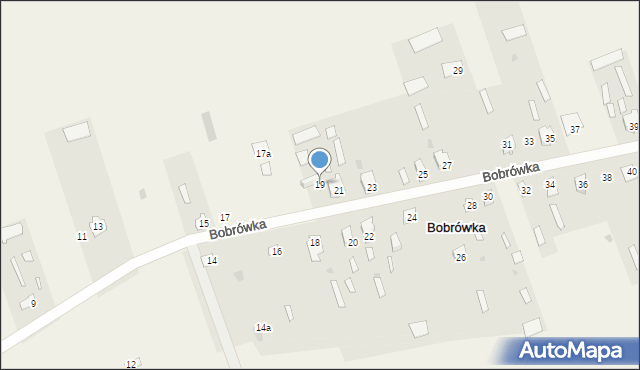 Bobrówka, Bobrówka, 19, mapa Bobrówka