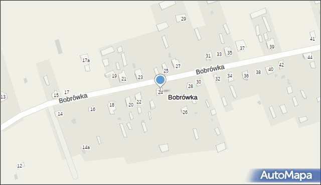 Bobrówka, Bobrówka, 24, mapa Bobrówka
