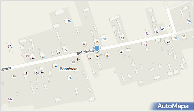 Bobrówka, Bobrówka, 34, mapa Bobrówka