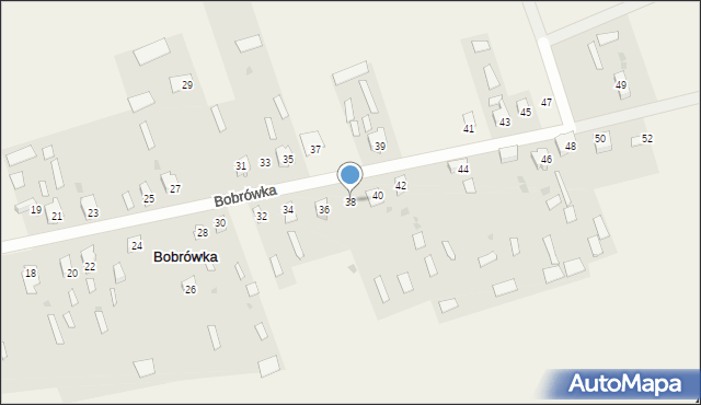 Bobrówka, Bobrówka, 38, mapa Bobrówka