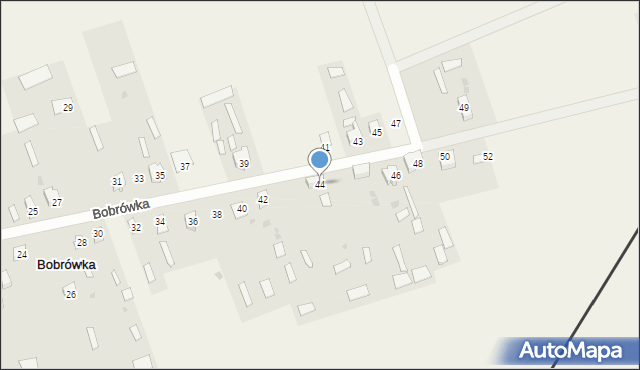 Bobrówka, Bobrówka, 44, mapa Bobrówka