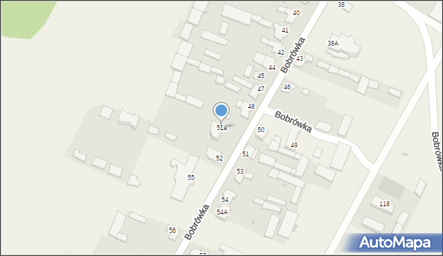 Bobrówka, Bobrówka, 51a, mapa Bobrówka