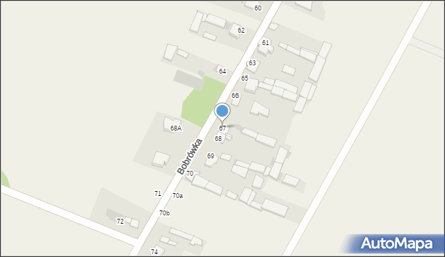 Bobrówka, Bobrówka, 67, mapa Bobrówka