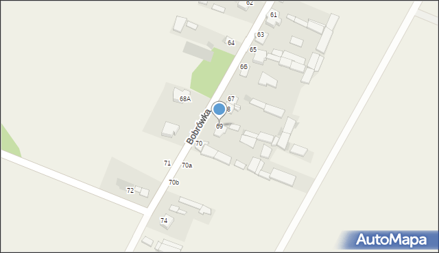 Bobrówka, Bobrówka, 69, mapa Bobrówka