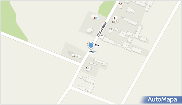 Bobrówka, Bobrówka, 70b, mapa Bobrówka