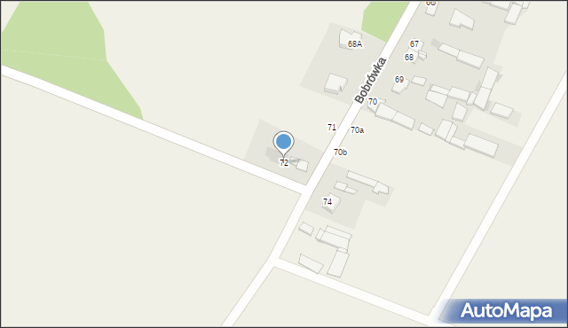 Bobrówka, Bobrówka, 72, mapa Bobrówka