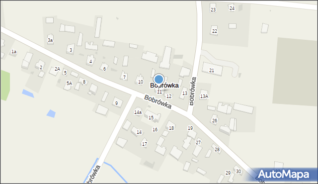 Bobrówka, Bobrówka, 11, mapa Bobrówka