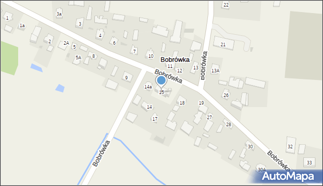 Bobrówka, Bobrówka, 15, mapa Bobrówka