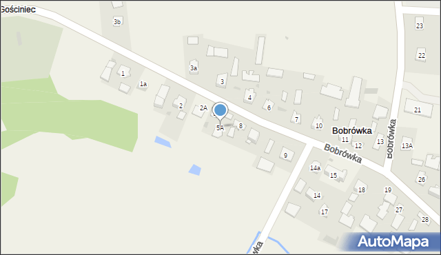 Bobrówka, Bobrówka, 5A, mapa Bobrówka