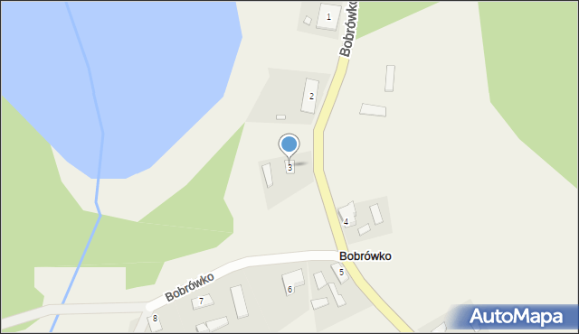 Bobrówko, Bobrówko, 3, mapa Bobrówko