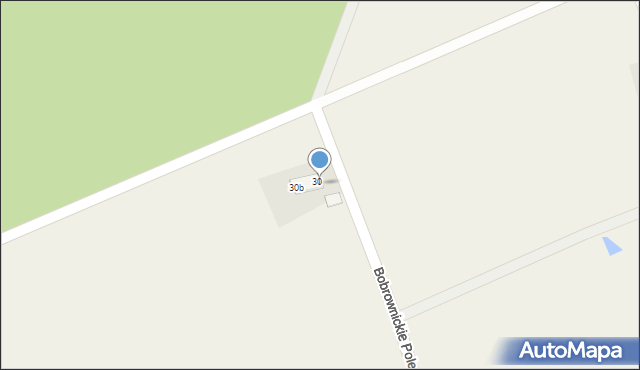 Bobrownickie Pole, Bobrownickie Pole, 30a, mapa Bobrownickie Pole