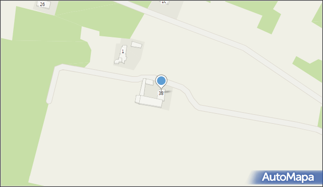 Bobrownickie Pole, Bobrownickie Pole, 38, mapa Bobrownickie Pole